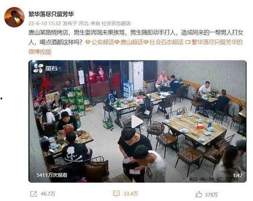 网友爆料唐山打人案视频,暴力冲突现场视频曝光，引发社会广泛关注
